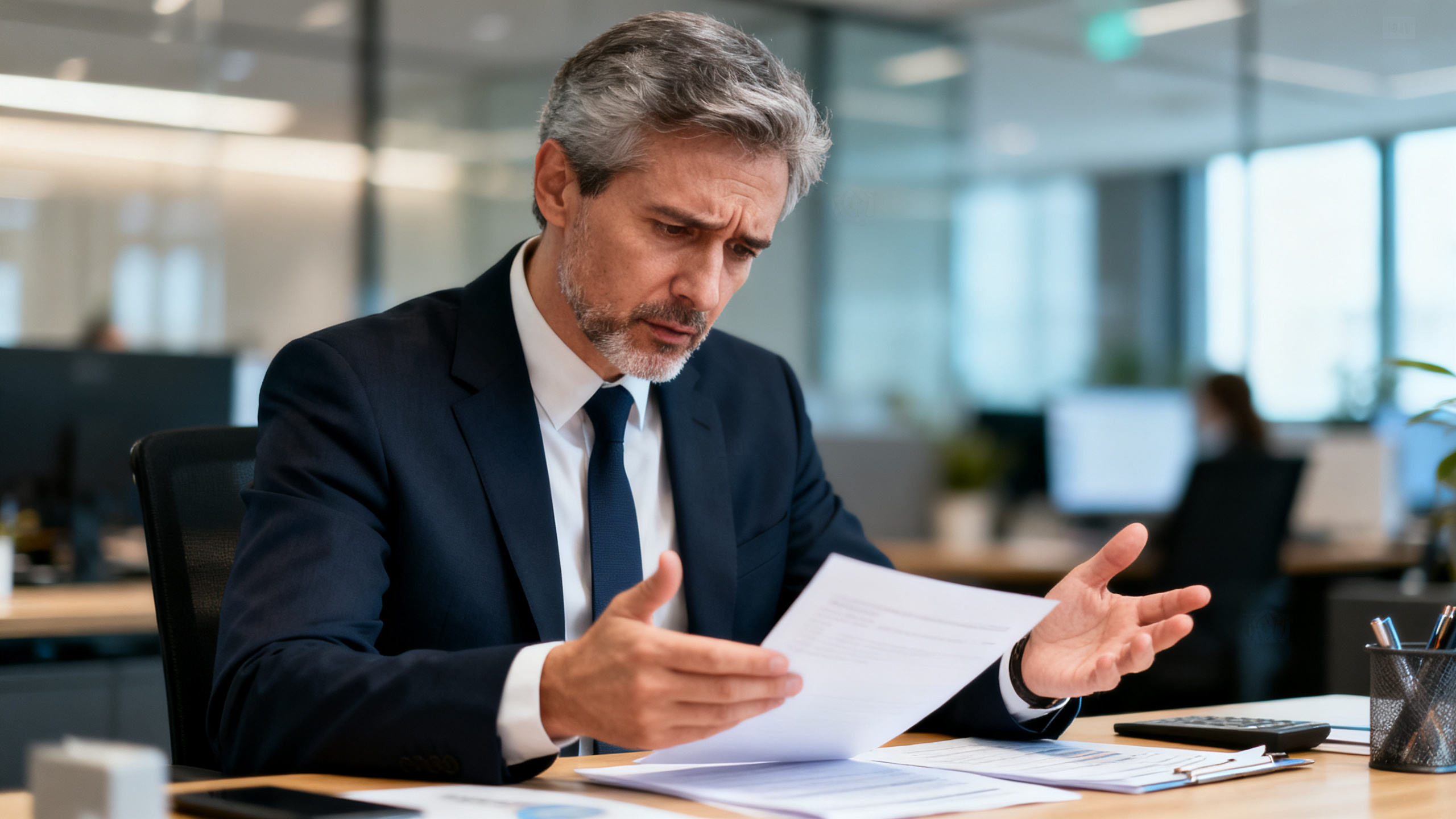 Profissional avaliando custos de fundos de investimento
