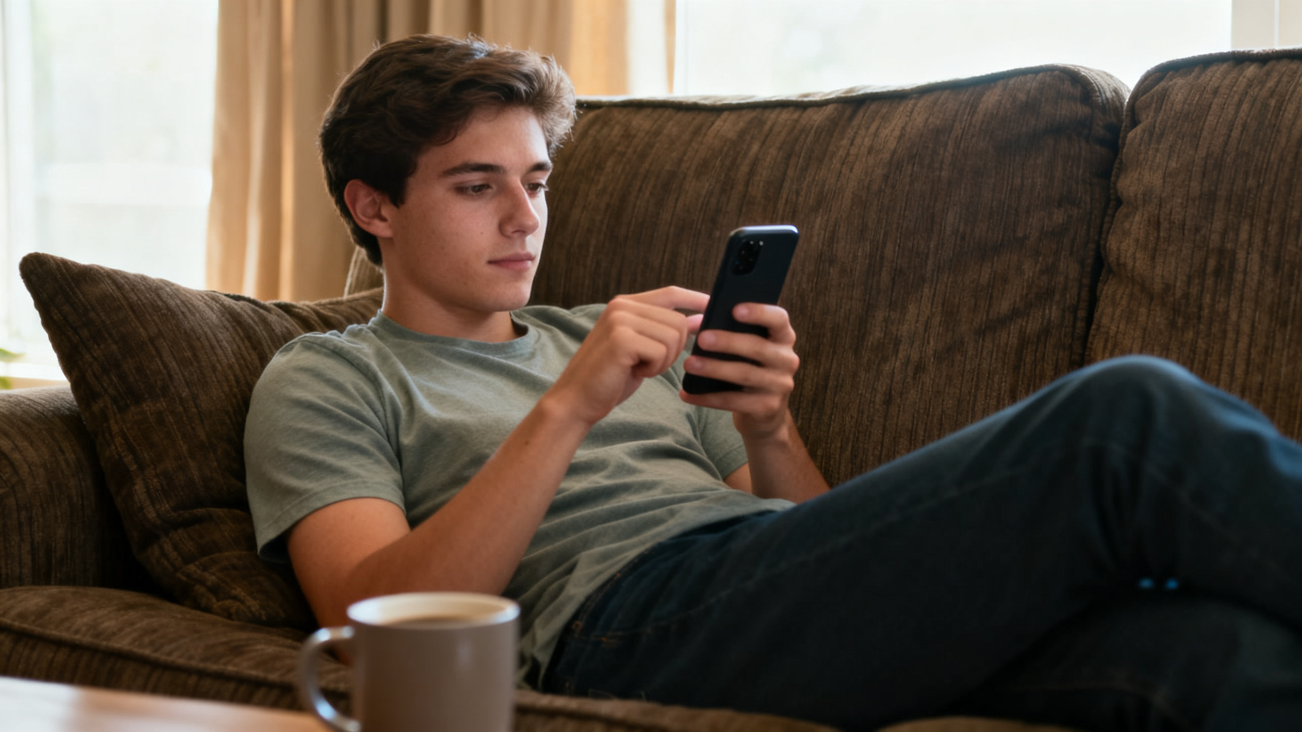 Pessoa comum começando a investir com pouco dinheiro pelo celular